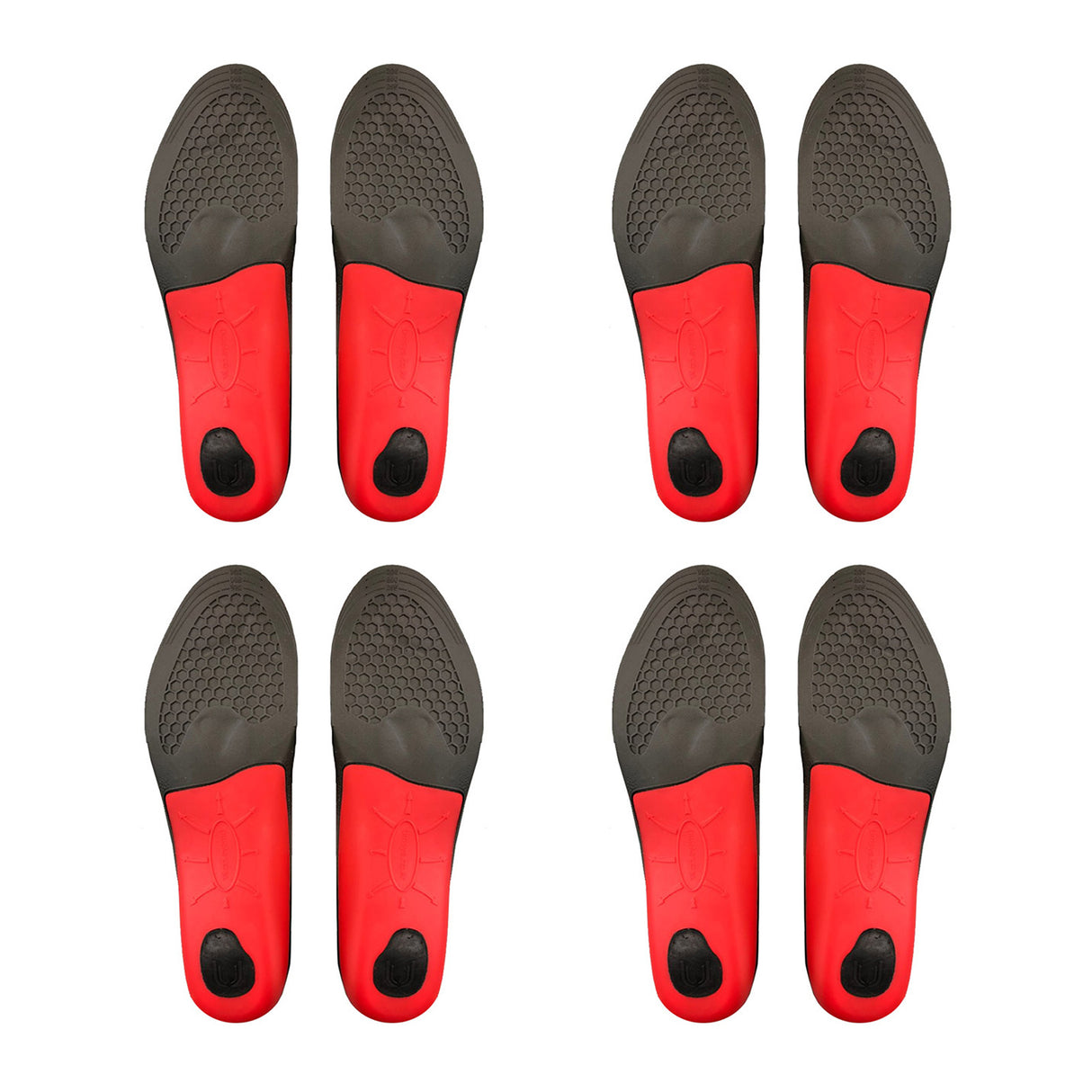4X Pair Full Whole Shoe Insoles Arch Support Medium