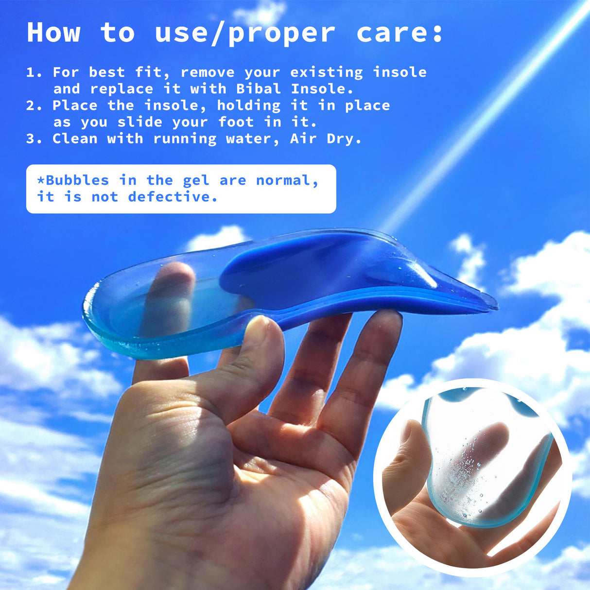 Half Shoe Insoles Arch Support Gel Small