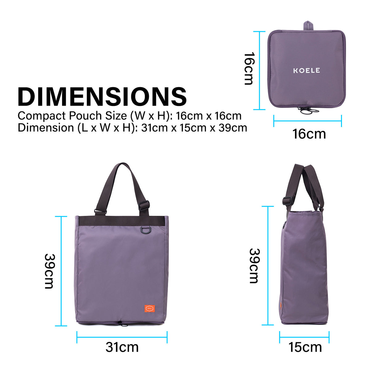 Shopper Bag KO-SHOULDER - VIOLET