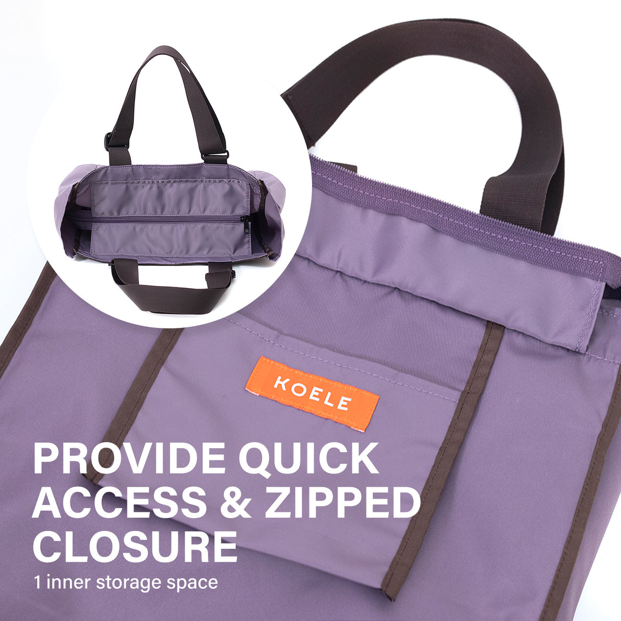 Shopper Bag KO-SHOULDER - VIOLET