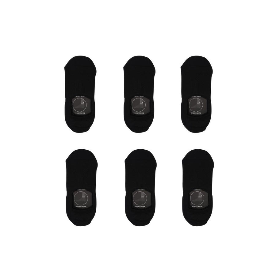 6X Large Cushion No Show Socks - BLACK