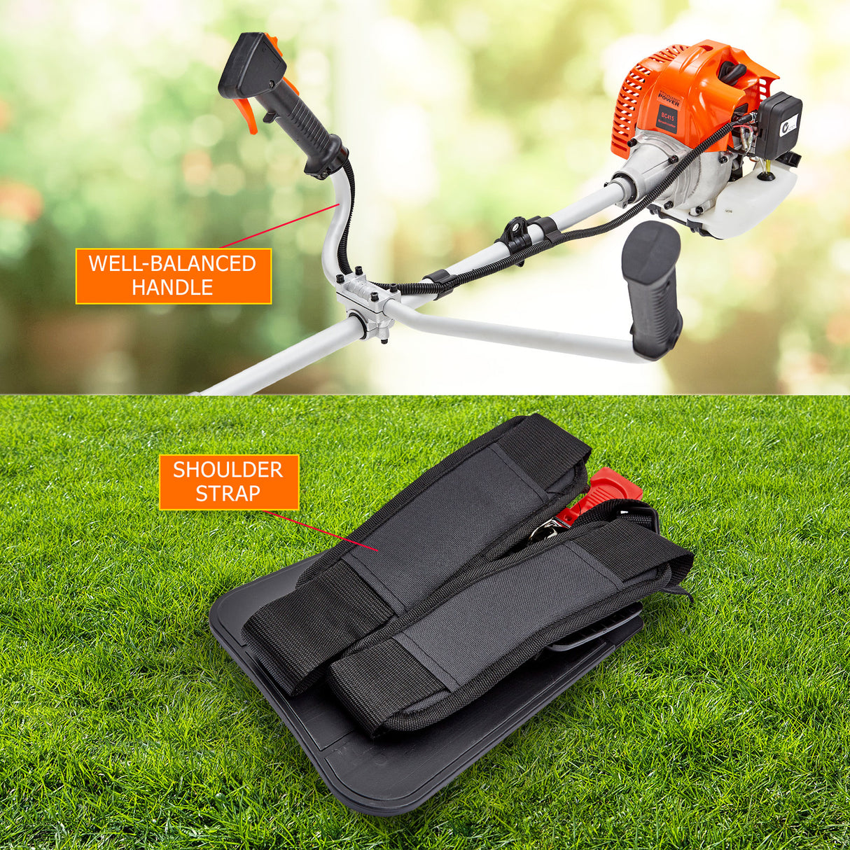 43cc Brush Cutter Whipper Snipper + 4 Blades