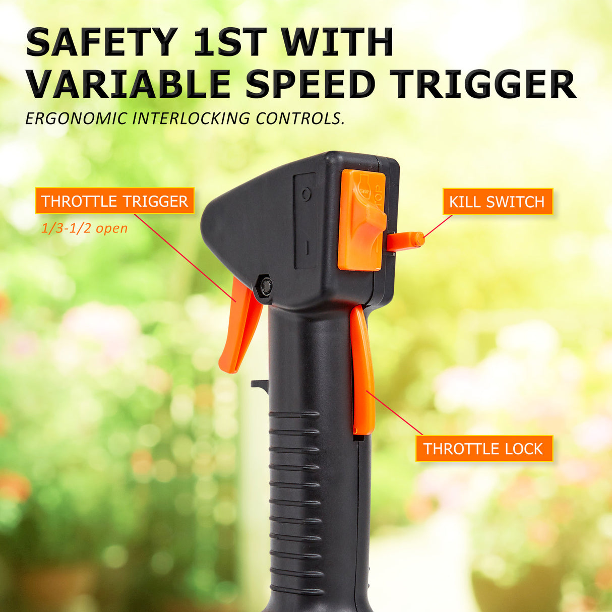 43cc Brush Cutter Whipper Snipper + 4 Blades