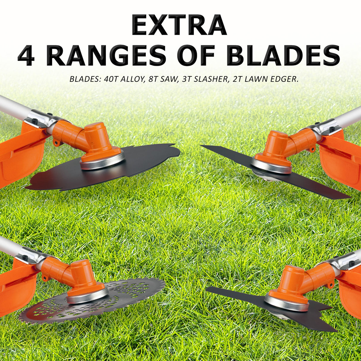 43cc Brush Cutter Whipper Snipper + 4 Blades