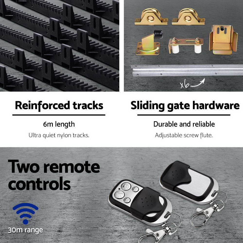 Electric Sliding Gate Opener 1200KG 6M