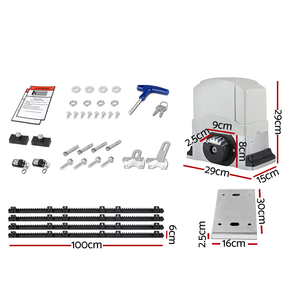 Automatic Sliding Gate Opener Kit 4M 1200KG