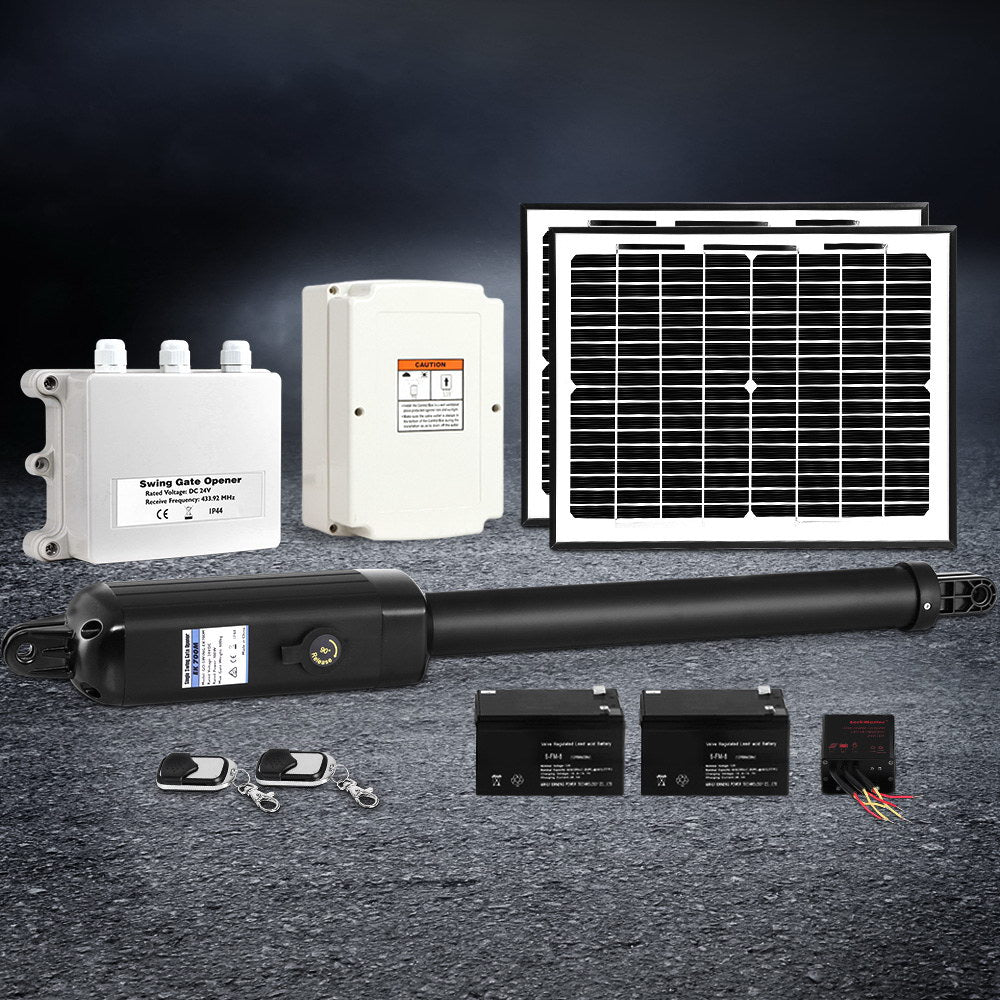 Single Swing Gate Opener 600KG 20W Solar Panel