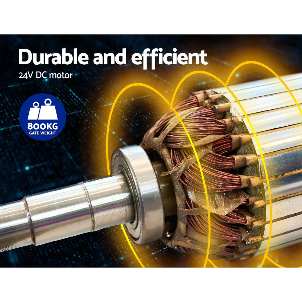 Dual Swing Gate Opener 800KG 20W Solar Panel