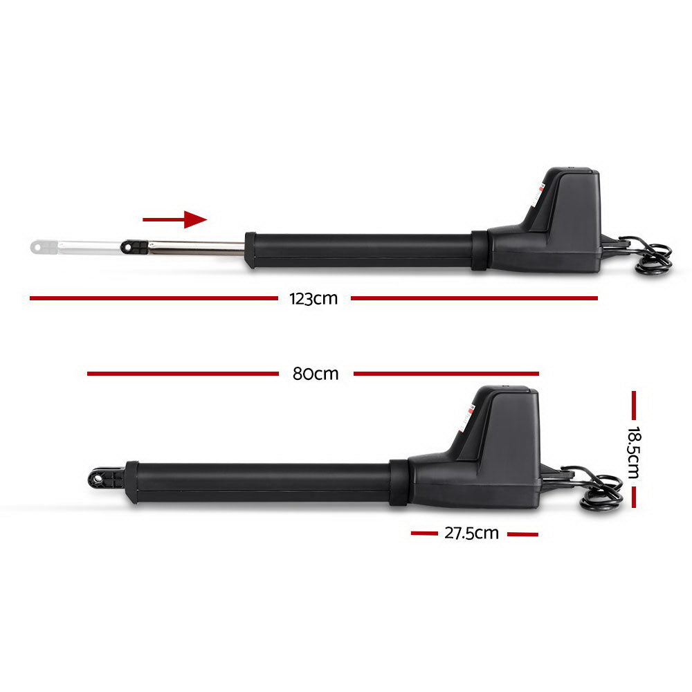 Swing Gate Opener Auto 10W Solar Power Electric Remote Control 800KG