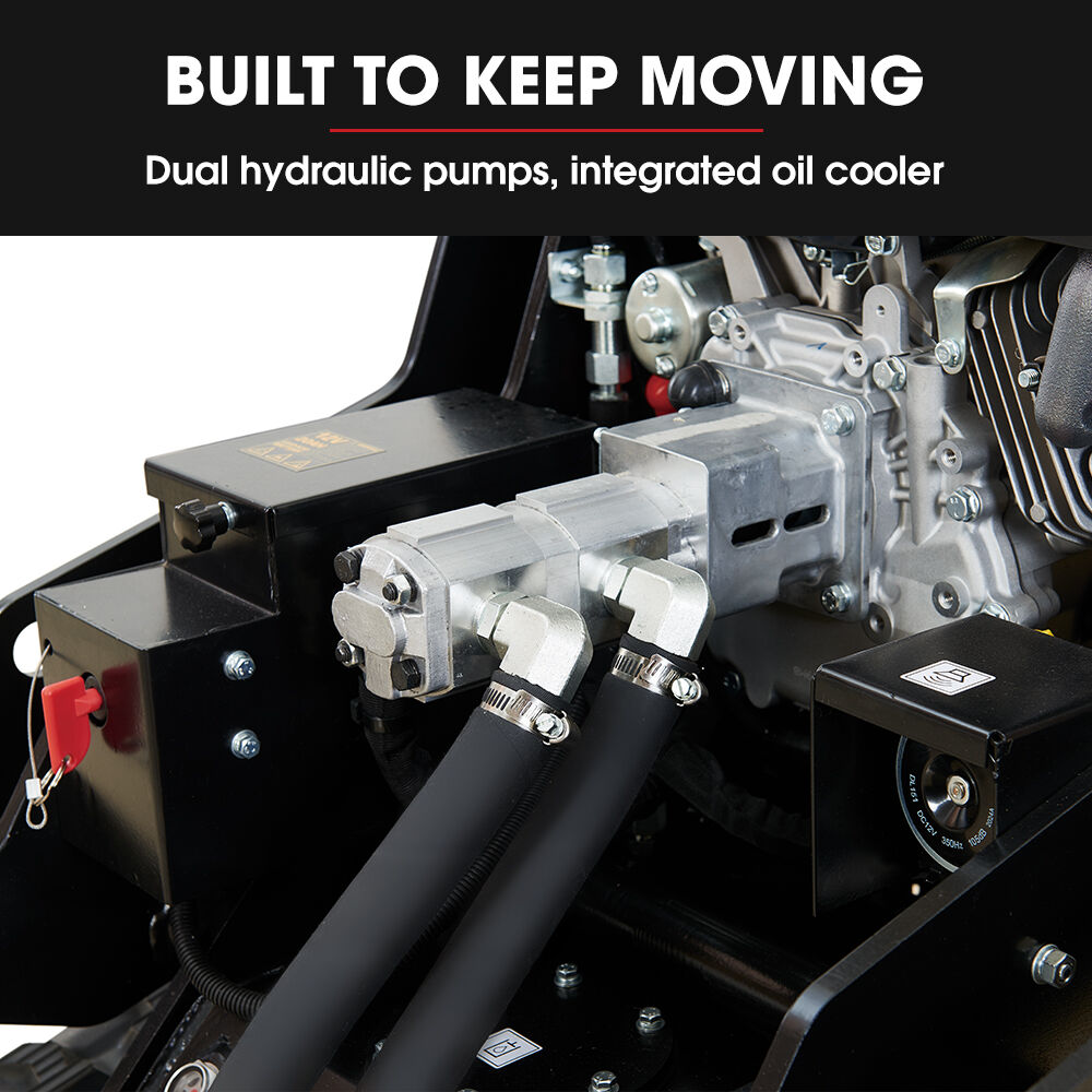 BAUMR-AG BSR5000 Mini Loader Skid Steer, with Bucket, 10hp OHV 4-Stroke Petrol Engine, 200kg Rated Operating Capacity