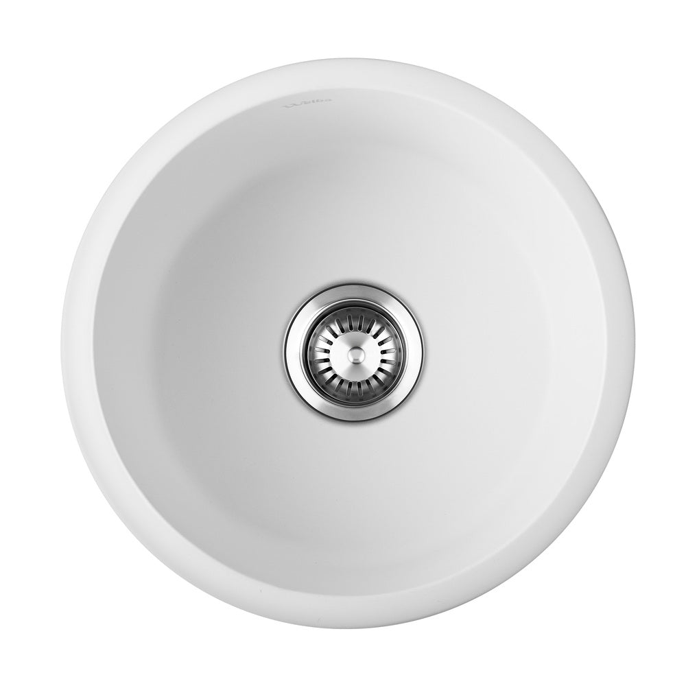 Welba Granite Sink Single Bowl 430mmx430mm White