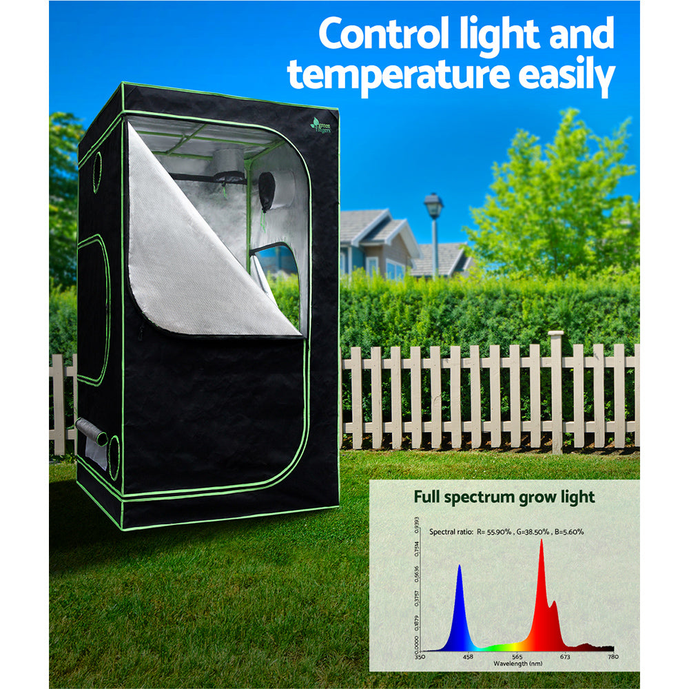 Green Fingers Grow Tent Light Kit 100x100x200CM 4500W LED Full Spectrum