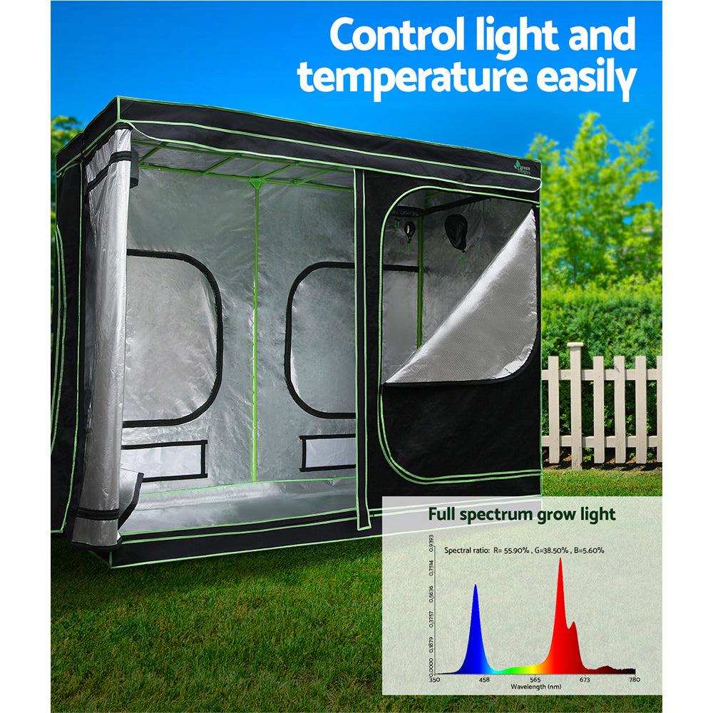 Green Fingers Grow Tent Light Kit 240x120x200CM 4500W LED Full Spectrum