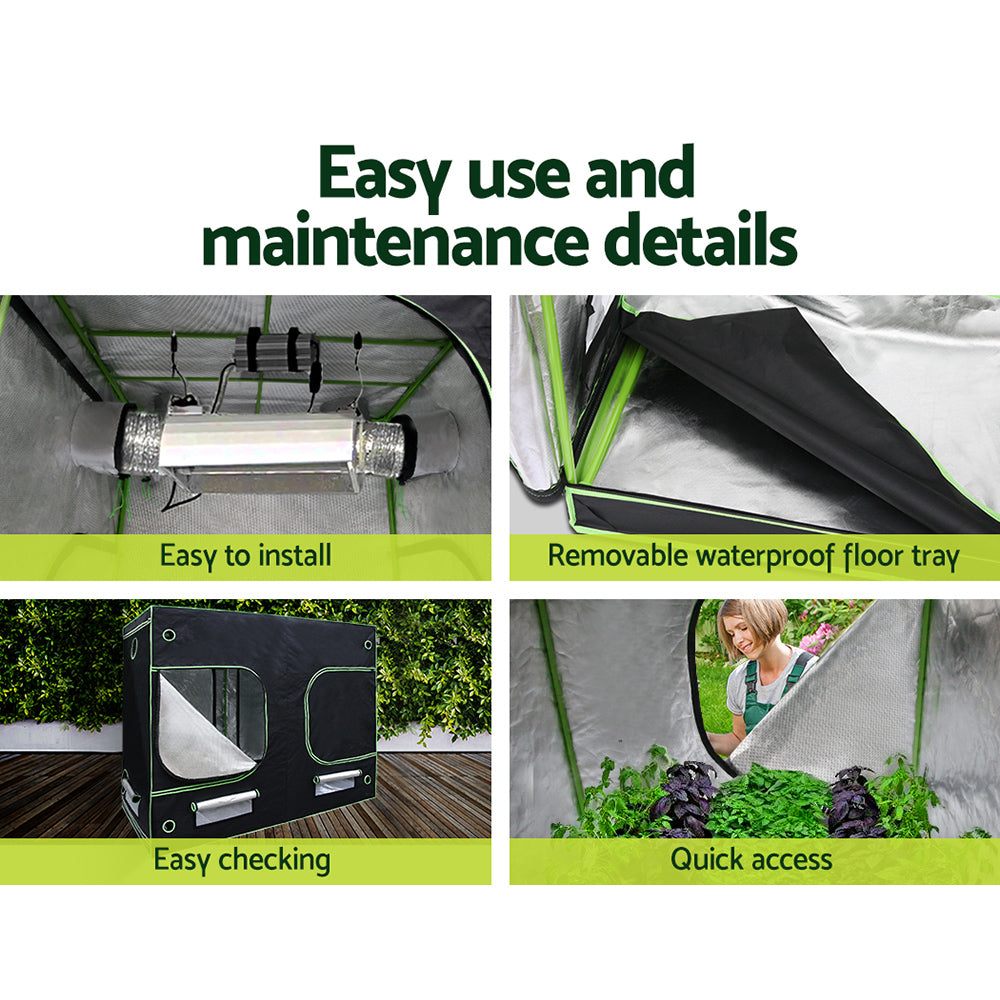 Green Fingers Grow Tent Light Kit 240x120x200CM 4500W LED Full Spectrum