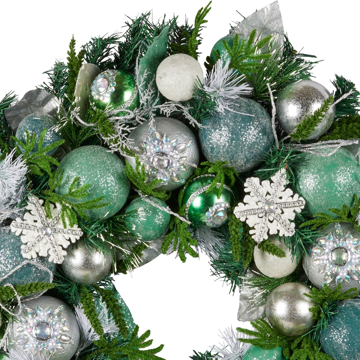 Christabelle 71cm Mint Luxe Christmas Wreath