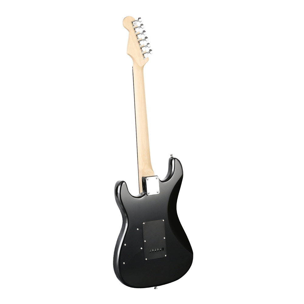 Alpha Strat-Style Electric Guitar with 20W Amplifier and Accessories - Black