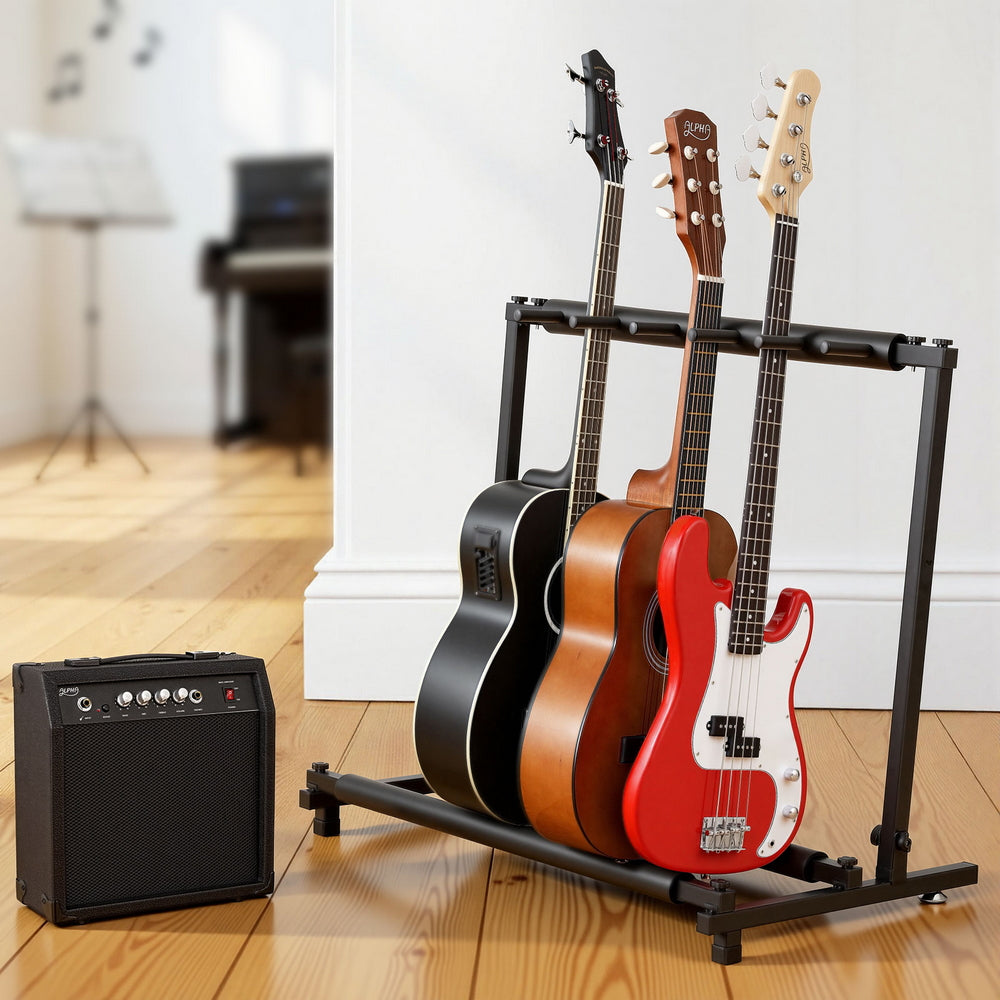 Alpha 5 Space Folding Guitar Stand Rack Holder Display
