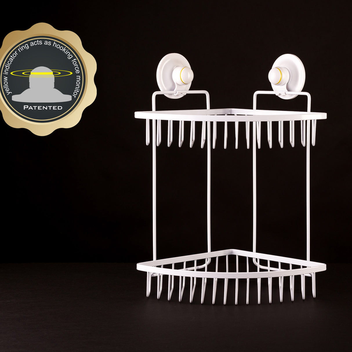 Double Corner Shelf - WHITE