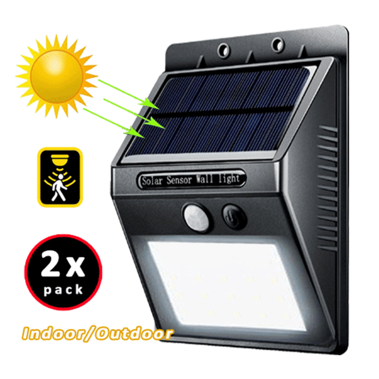 4X Solar Sensor LED Light