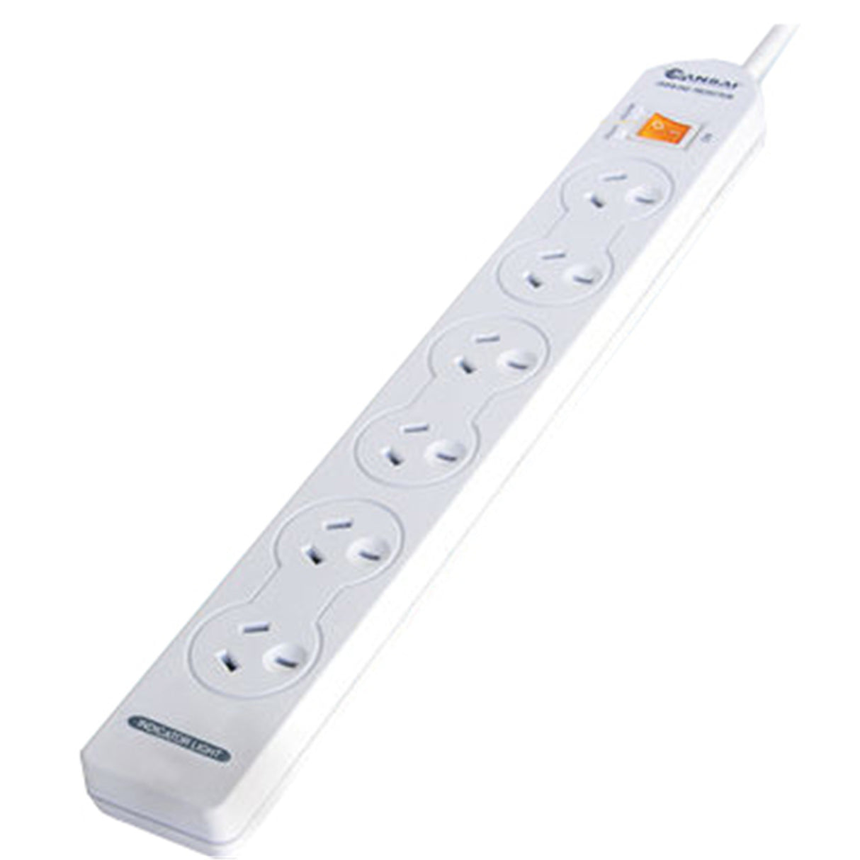 3X Sansai Surge Protected Powerboard - 6 Ways with Master Switch
