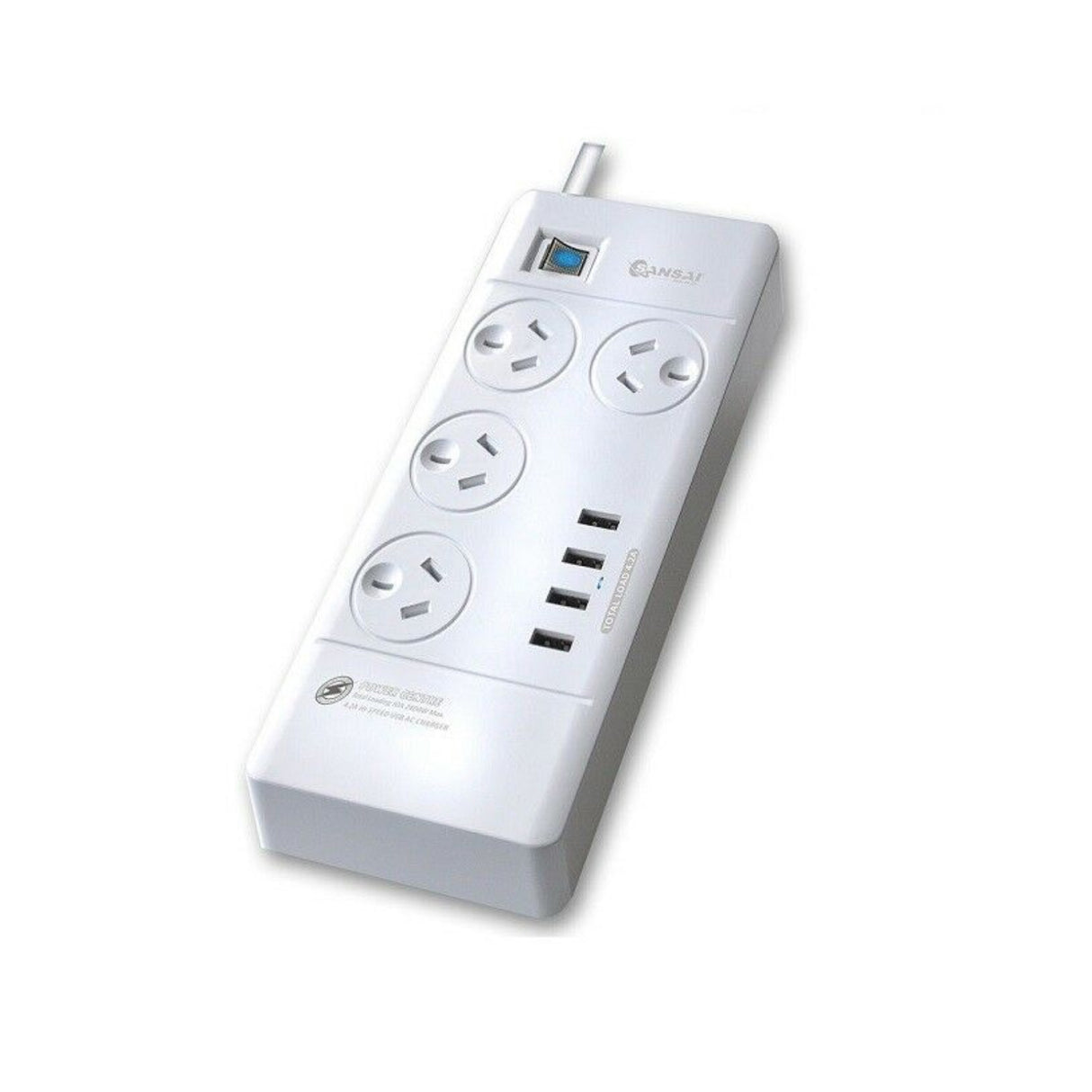 3X Sansai Surge Protected USB Power Board - 4 Ways