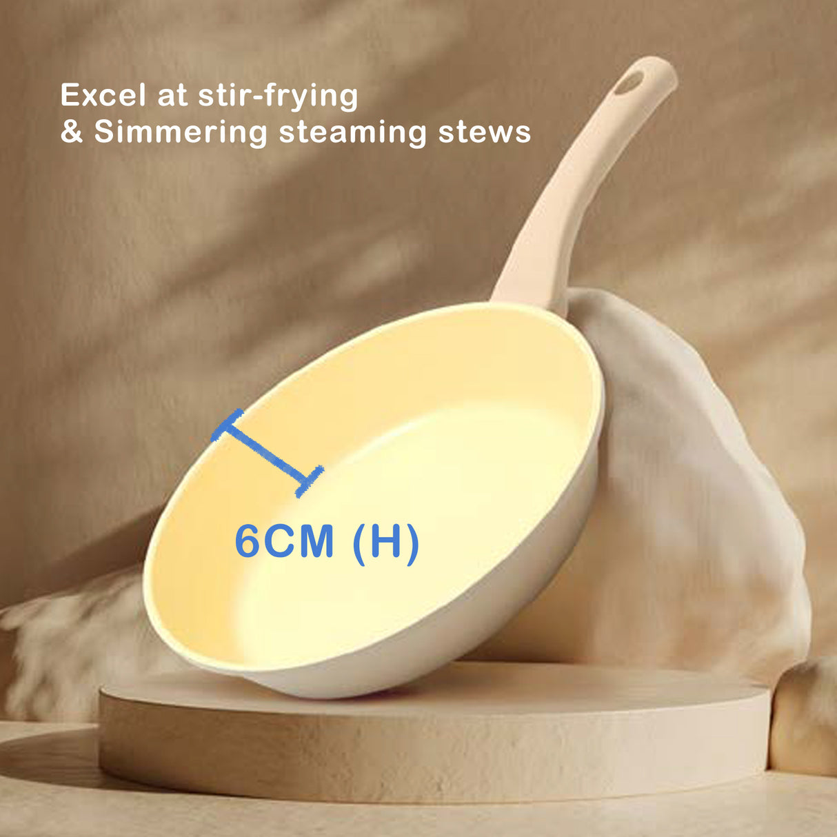 28cm Frypan - BEIGE