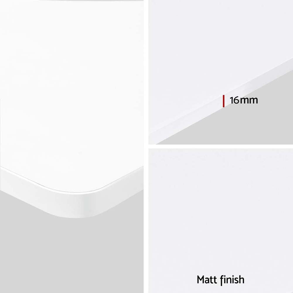 Artiss Electric Standing Desk 140cm Adjustable Height Motorised Home Office Desk White