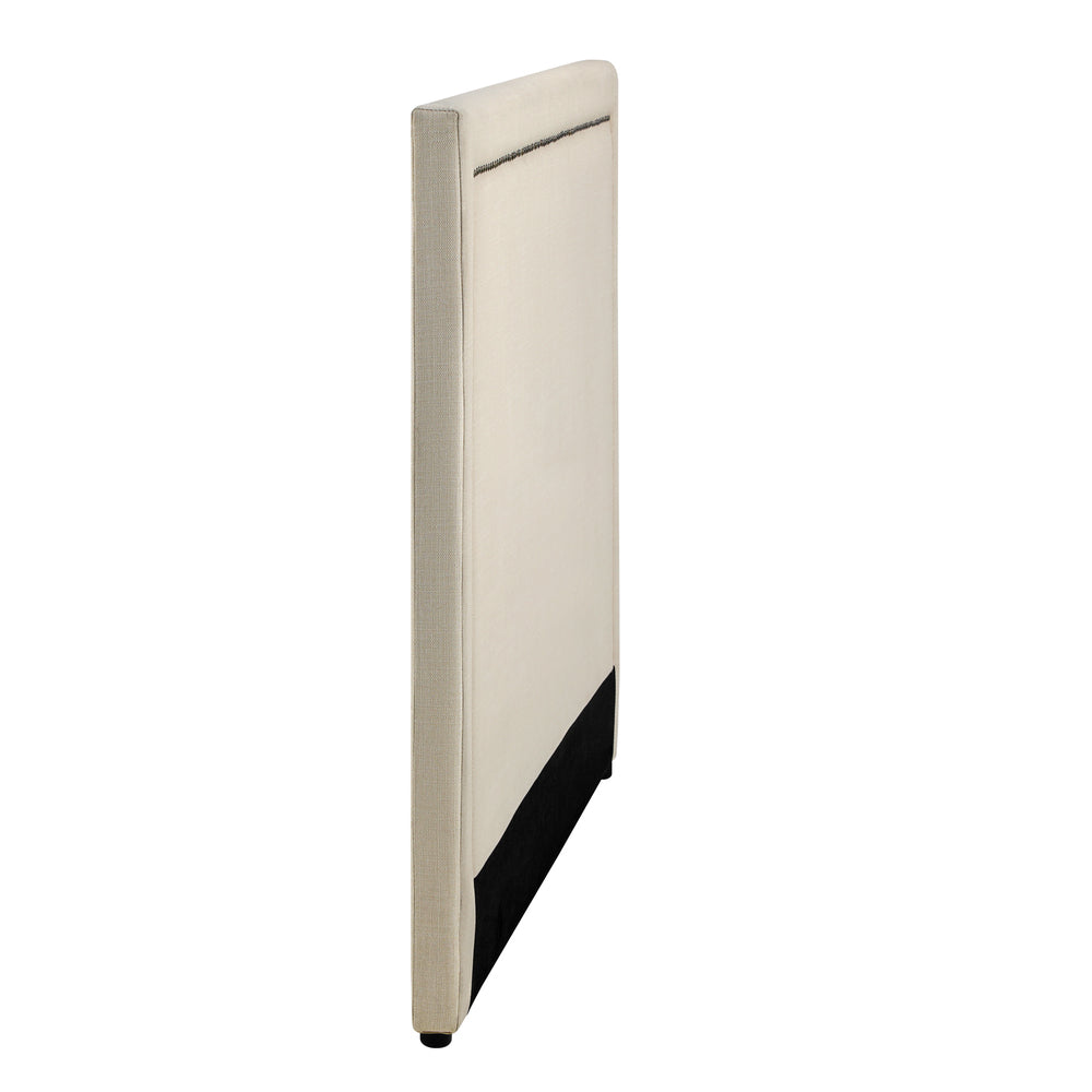 Oikiture King Single Bed Headboard Bedhead Beige