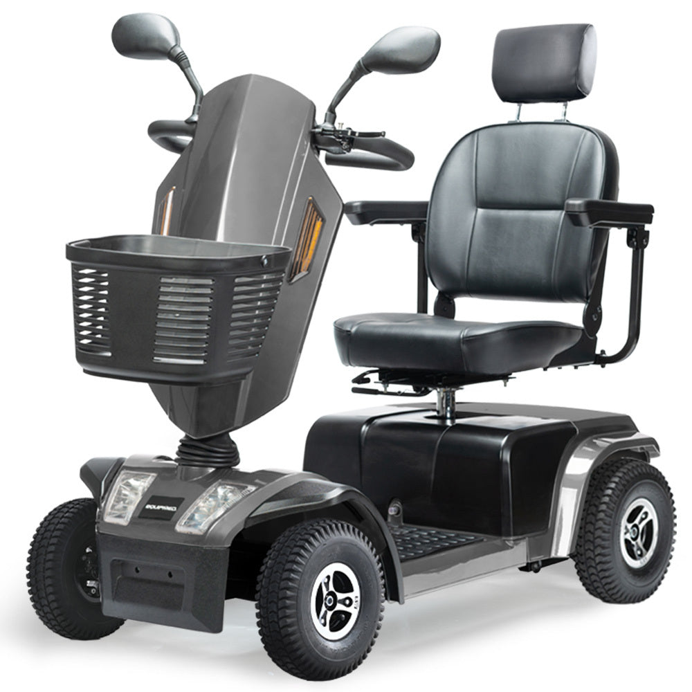 EQUIPMED VentureCruise Extra Large-Sized Electric Mobility Scooter For Elderly - Grey
