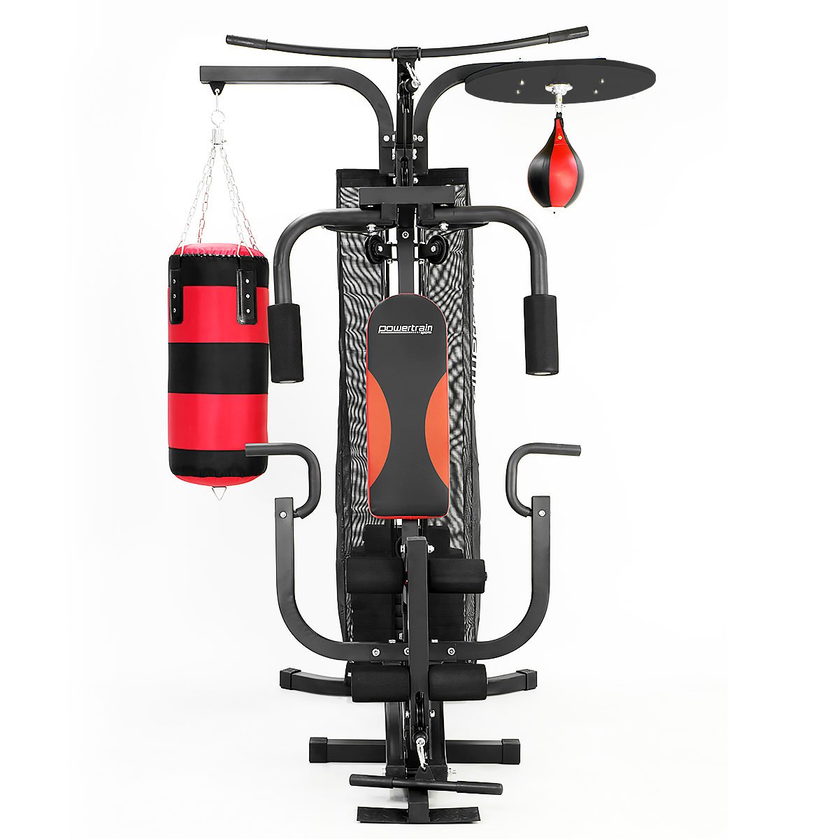 Home Gym Multi Station with Boxing Punching Bag Speed Ball Powertrain