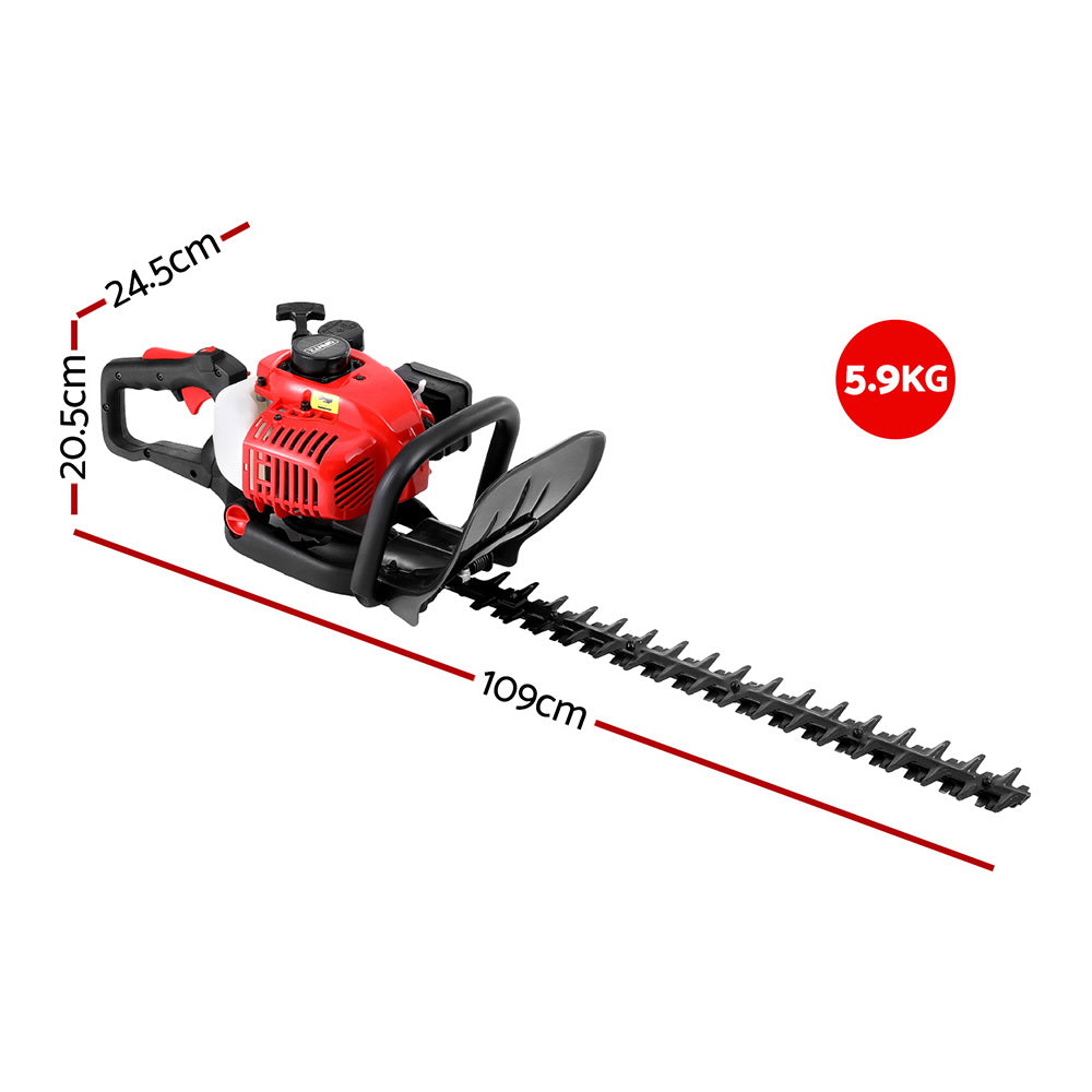 Giantz 25.4CC Petrol Hedge Trimmer 24 Dual Blade Tree Grass Garden Tool