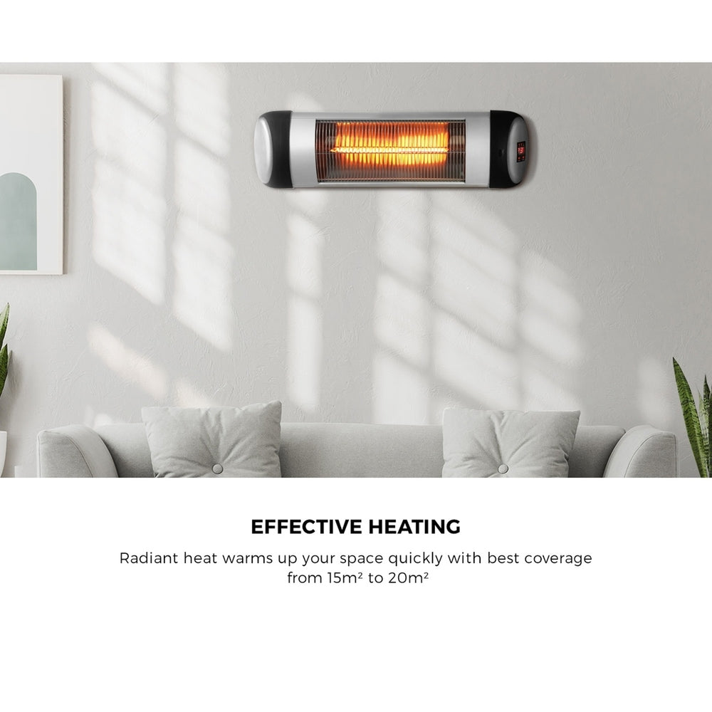 Vevare Electric Infrared Radiant Heater 2x1500W Remote