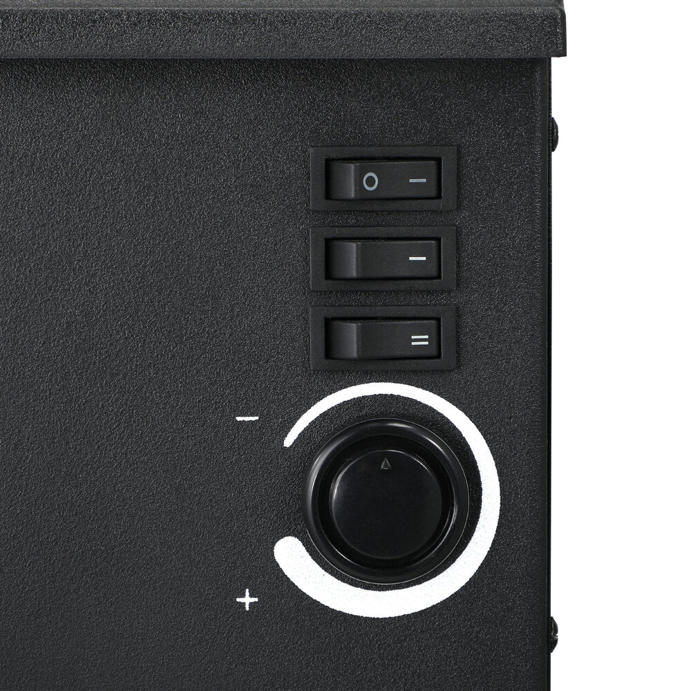 Vevare Electric Fireplace Heater 3D Flame Effect 2000W Freestanding