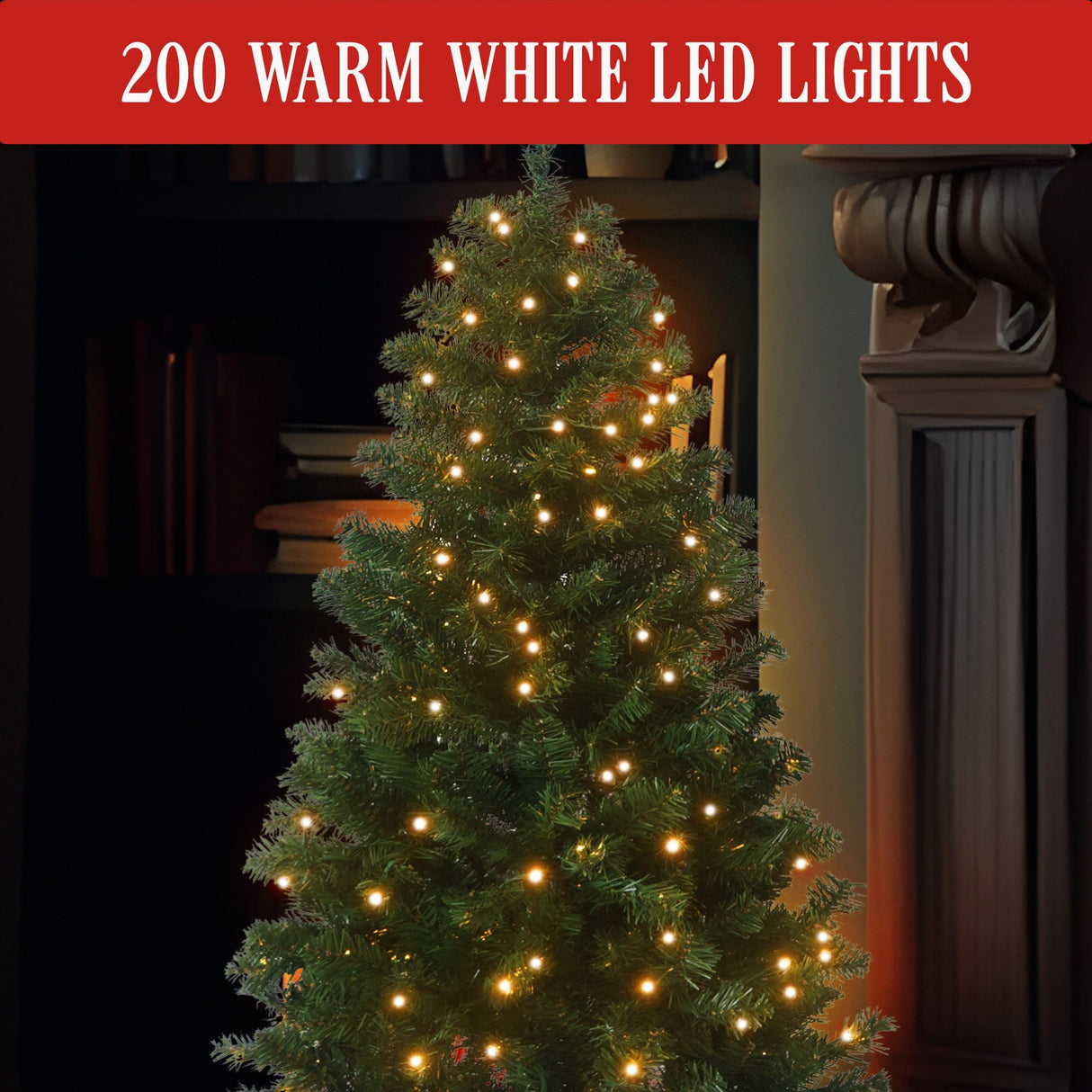 137cm Pine Slimline Christmas Tree with Lights