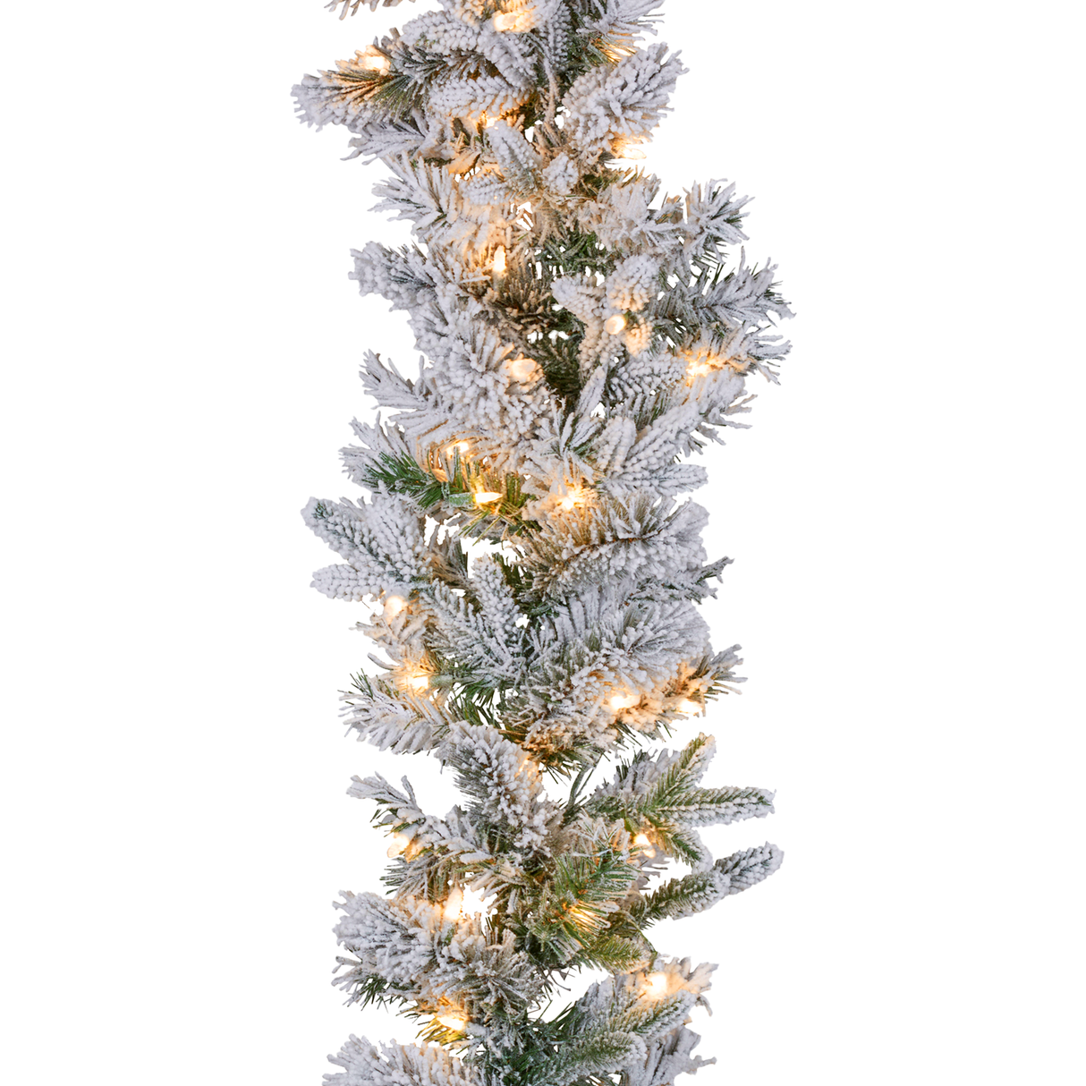 Christabelle Snowy Atica Pre-Lit Christmas Garland - 274cm