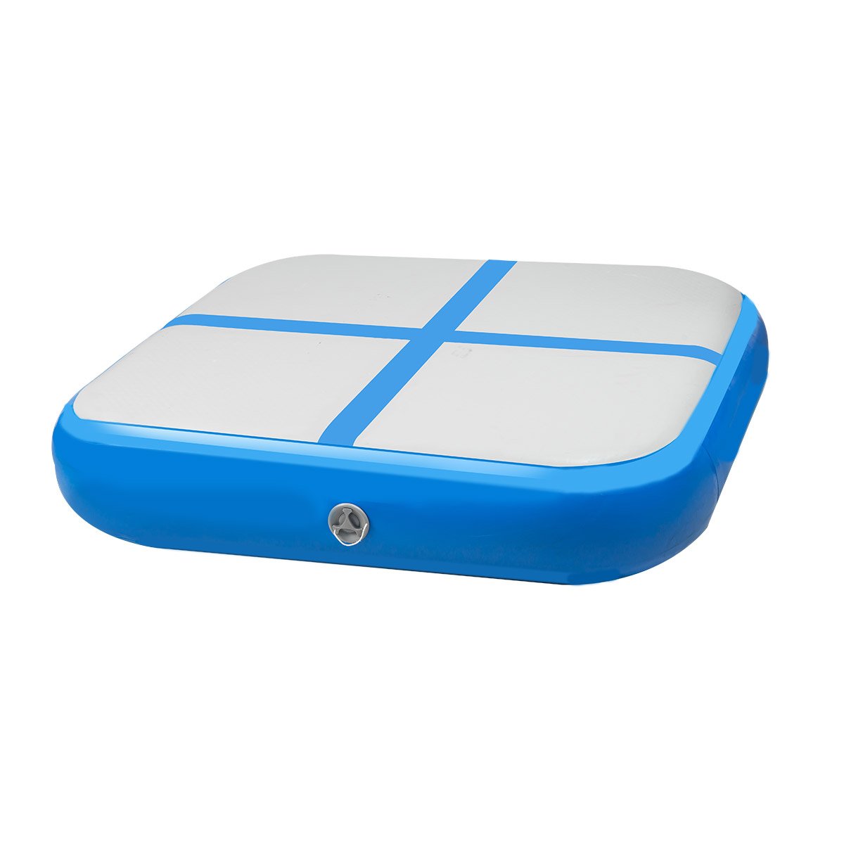 Powertrain 1m Air Inflatable Tumbling Mat Block - Blue