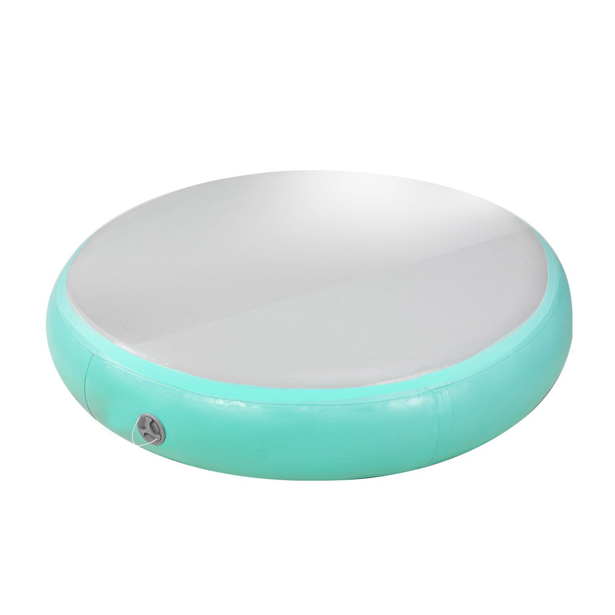 Powertrain 1m Air Track Spot Round Inflatable Tumbling Mat - Green