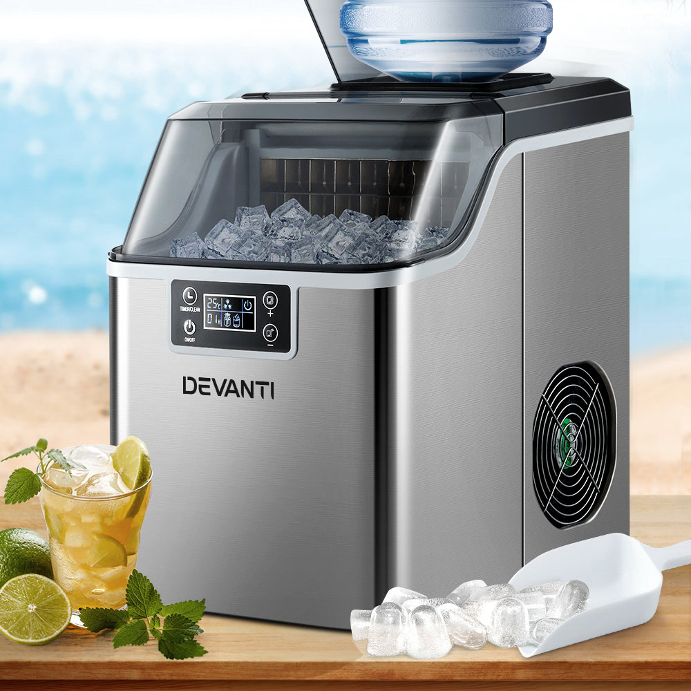 Devanti Commercial Portable Ice Maker 3.2L Countertop Ice Cube Machine