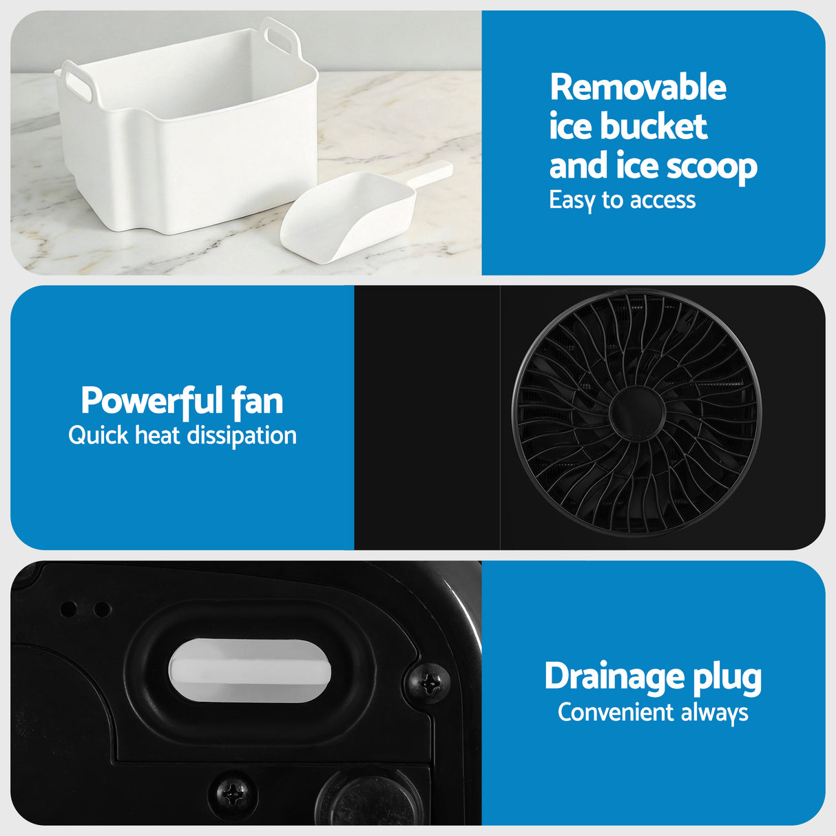 Compact Nugget Ice Maker Machine - 15kg Daily Capacity