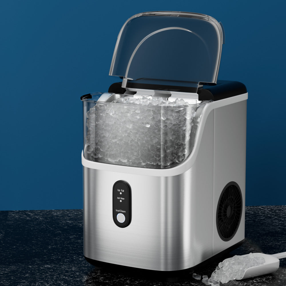 Devanti 15kg Nugget Ice Maker Machine - Quick & Compact Ice Production