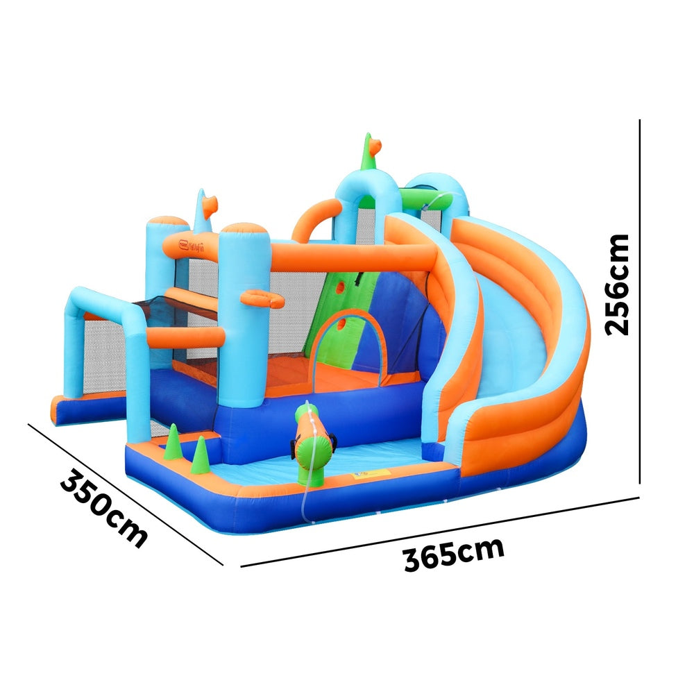 AirMyFun 9-IN-1 Inflatable Water Park with Soccer Goal Post