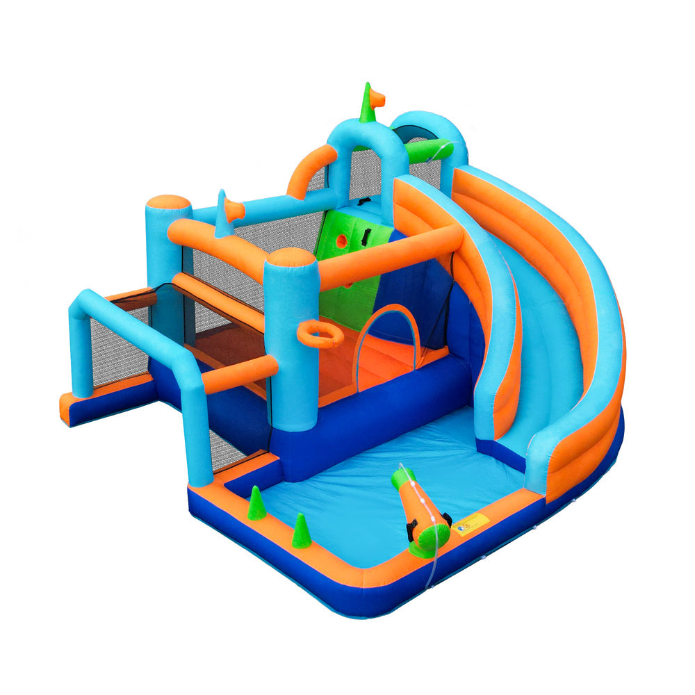 AirMyFun 9-IN-1 Inflatable Water Park with Soccer Goal Post