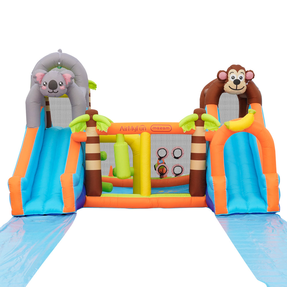 AirMyFun 12 Play Zones Inflatable Animal Theme Jumping Castle