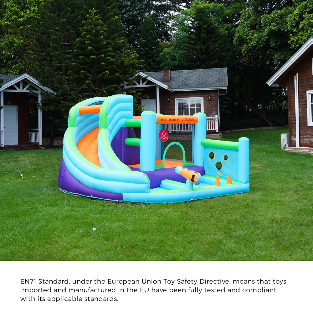 Doctor Dolphin 10-IN-1 Inflatable Water Park Bounce Castle