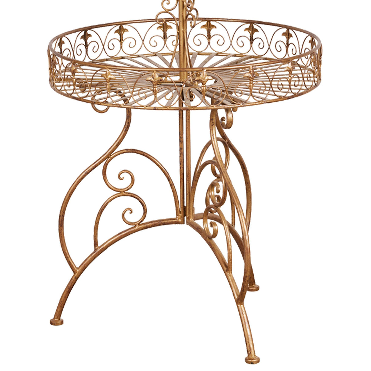 Christabelle Antique Gold 2-Tier Metal Display Stand