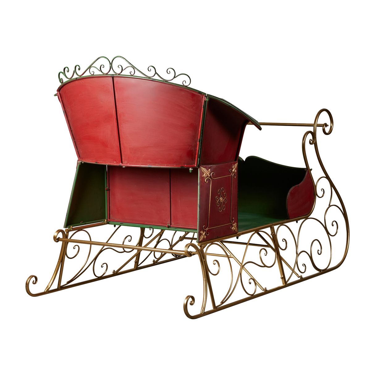 Christabelle Jumbo Life Size Rustic Christmas Sleigh Display - 210cm