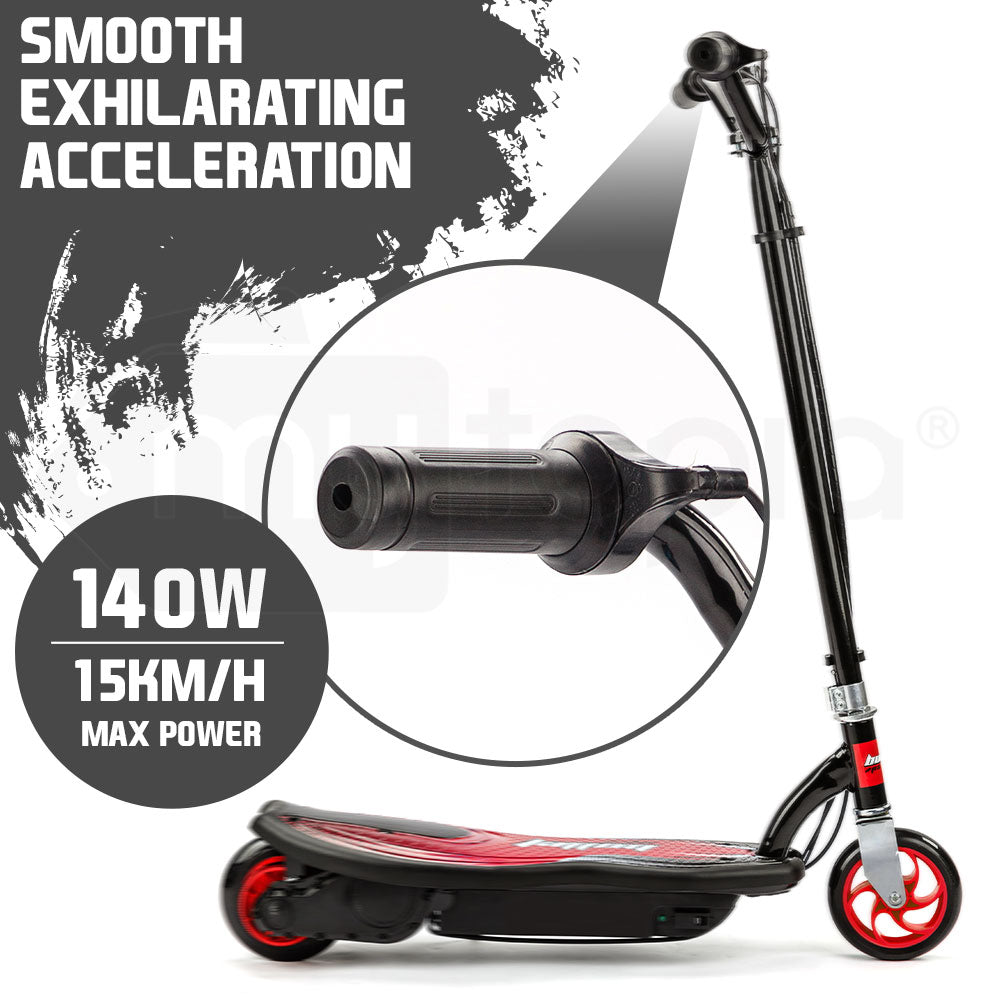 BULLET ZPS Kids Electric Scooter 140W Children Ride Toy Battery Boys Girls Red
