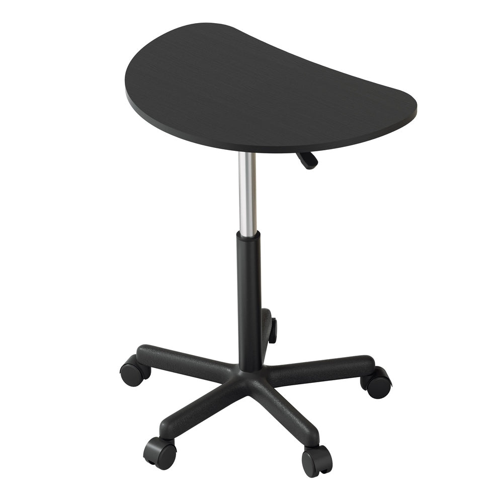 Artiss Mobile Height-Adjustable Laptop Desk with Caster Wheels - 60CM Black
