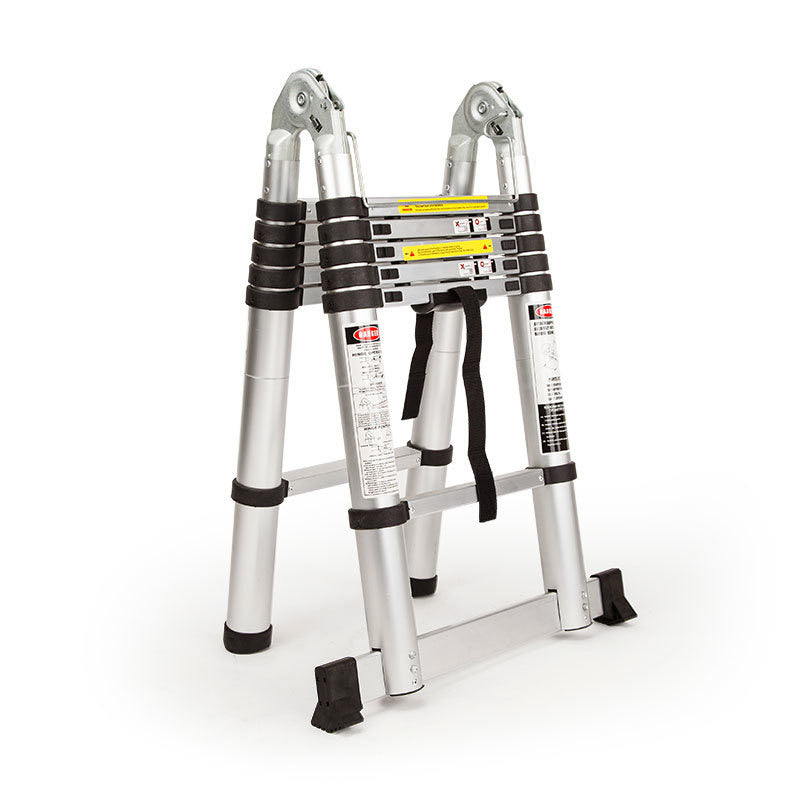 3.8m Multipurpose Telescopic Folding Ladder Aluminium Alloy Extension Steps AU