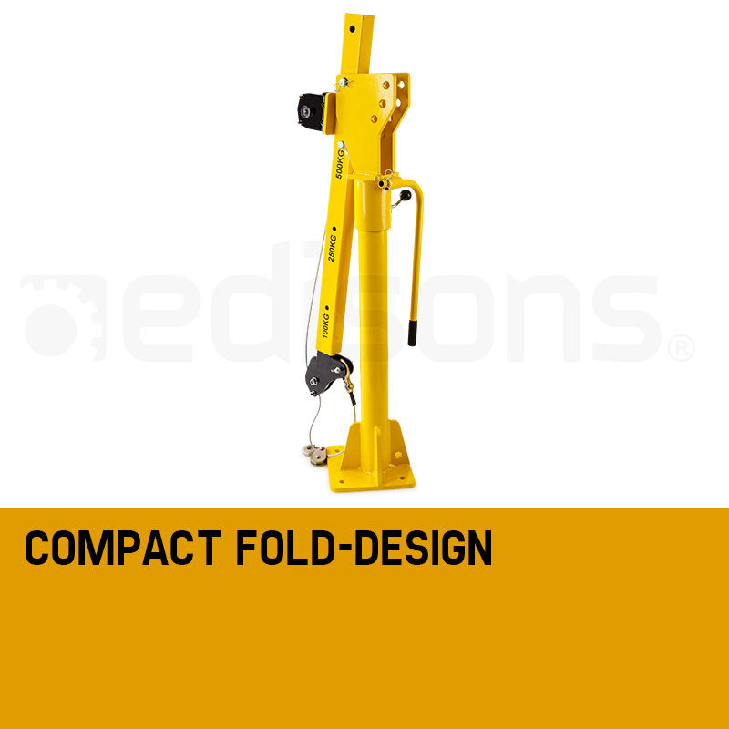 T-REX 12V 800kg 360 Degree Swivel Lifting Crane, for Ute Truck Workshop